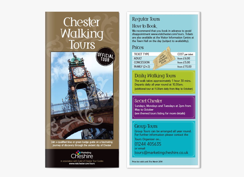 Marketing Cheshire, Leaflets