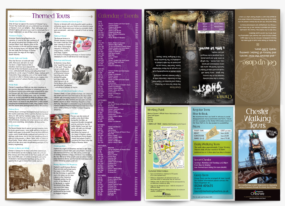 Marketing Cheshire, Leaflets